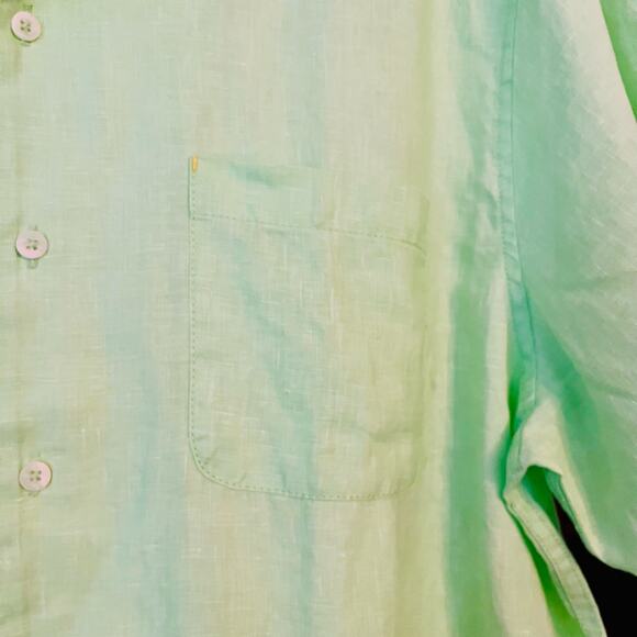 Tommy Bahama Linen Shirt Mens Large Button Up Beachy Summer Classic Lightweight - Picture 8 of 10